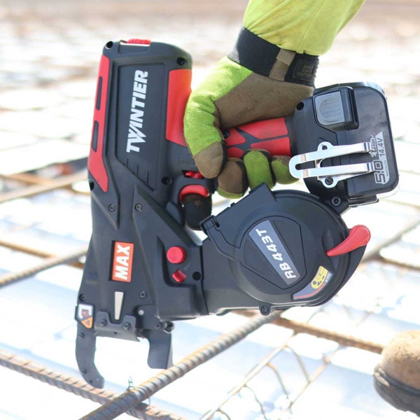 MAX RB443T TwinTier Rebar Tying Tool up to 7 x 7 with 19ga wire